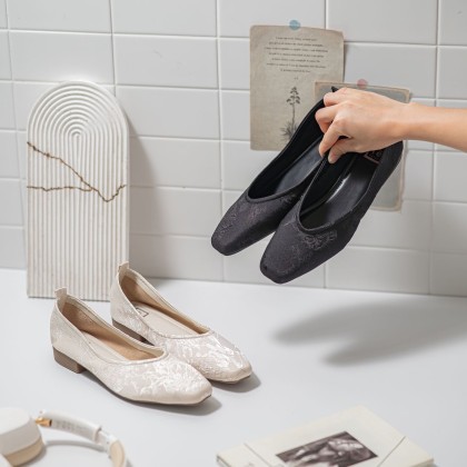 Chinoiserie Modern Block Heels  中式风款
